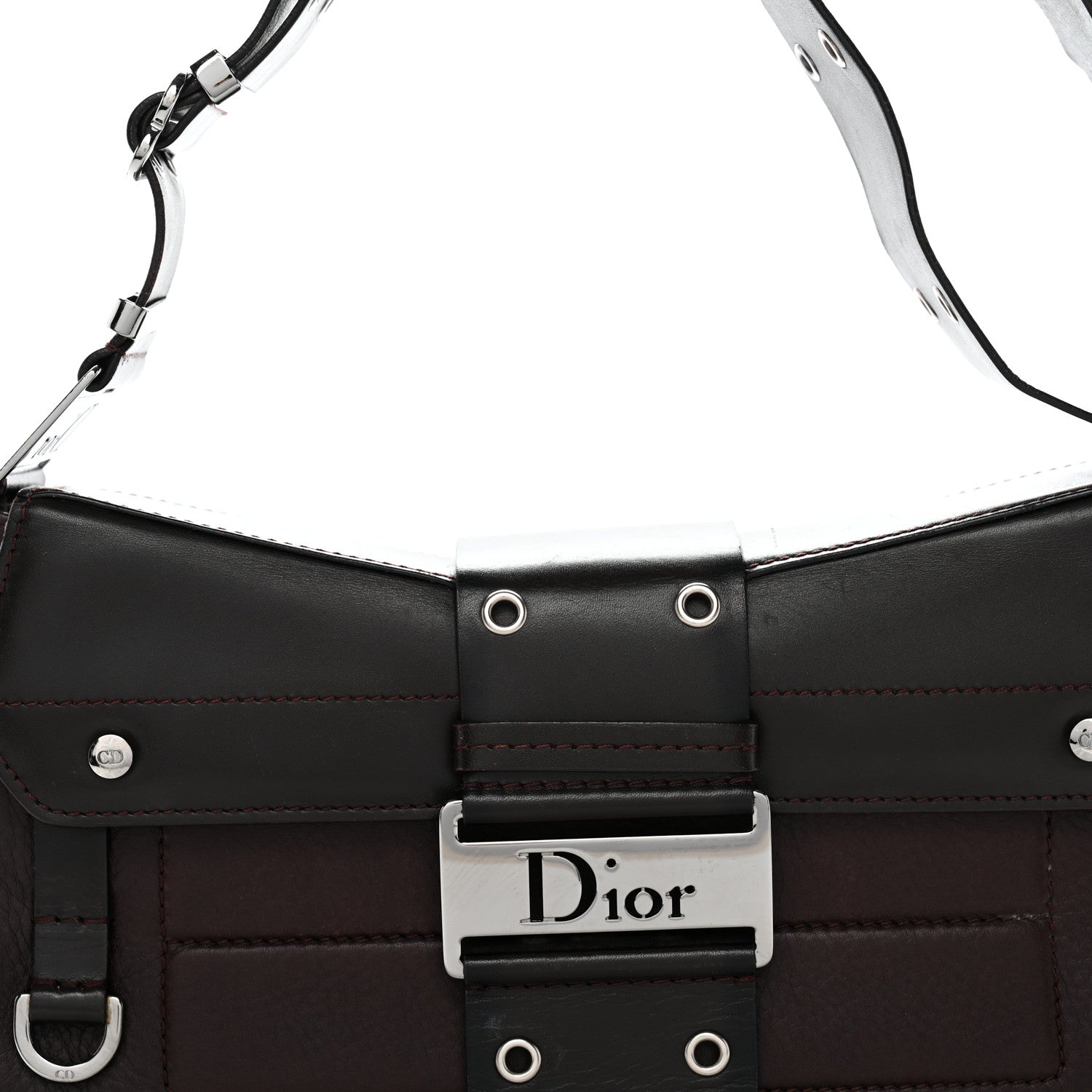 Christian Dior Monogram Calfskin Street Chic Columbus Ave Bag Brown 7 of 12