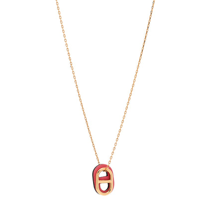 Hermes Swift O'Maillon Pendant Necklace Rose Azalee 1 of 7