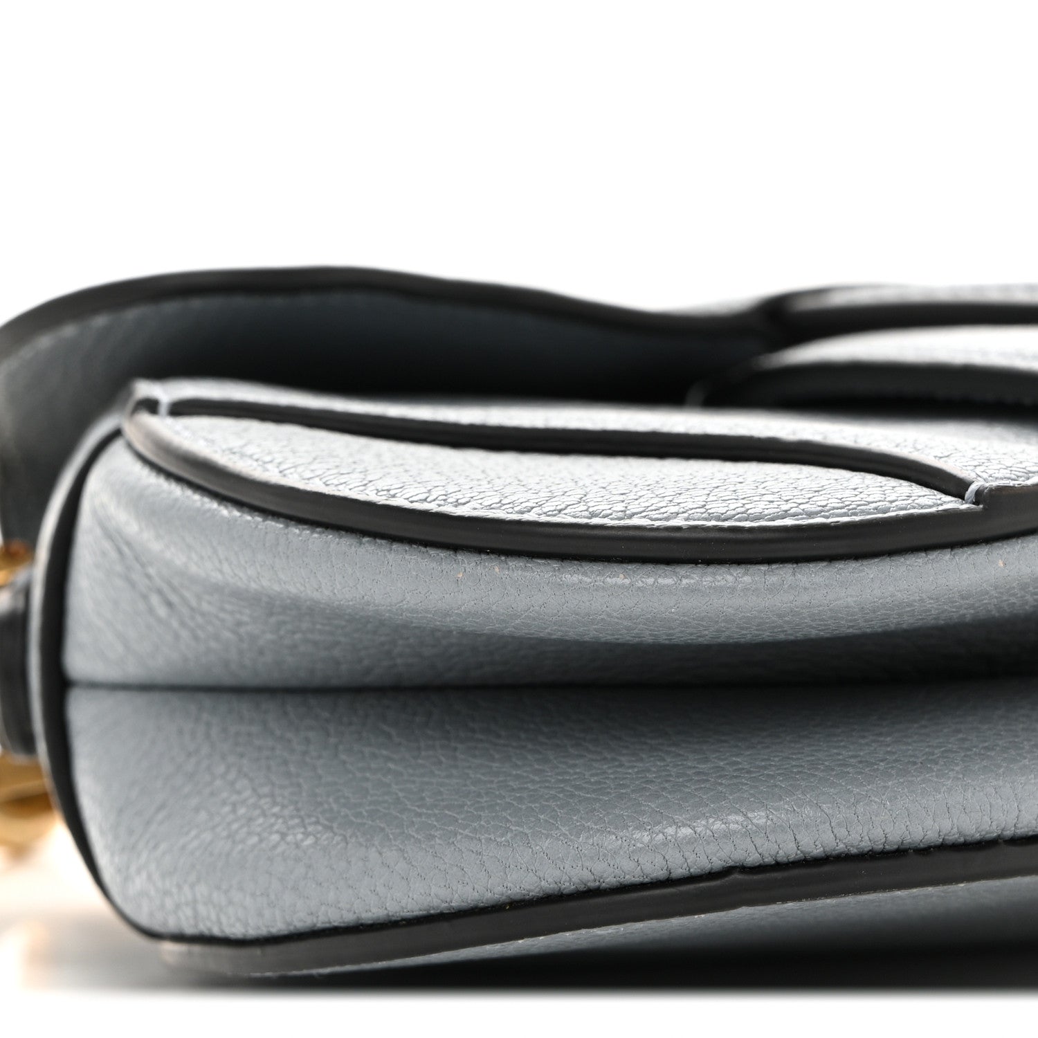 Christian Dior Goatskin Micro Saddle Bag With Strap Cloud Blue 9 of 11