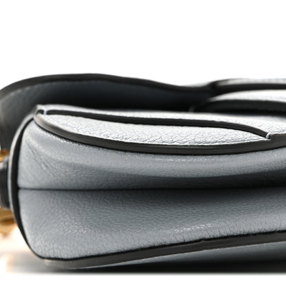 Christian Dior Goatskin Micro Saddle Bag With Strap Cloud Blue 9 of 11