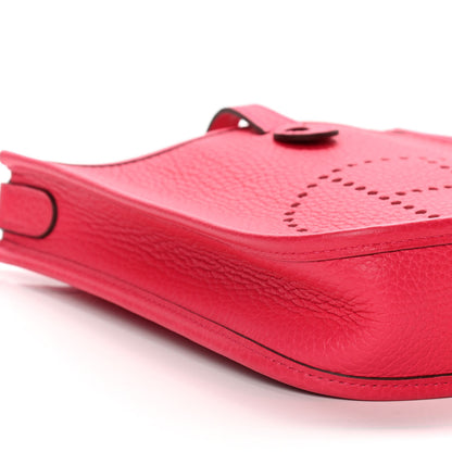 Hermes Taurillon Clemence Evelyne TPM Rose Extreme 7 of 12