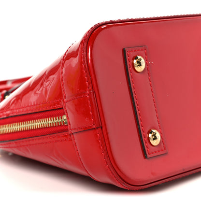 Louis Vuitton Vernis Alma BB Cherry 10 of 11