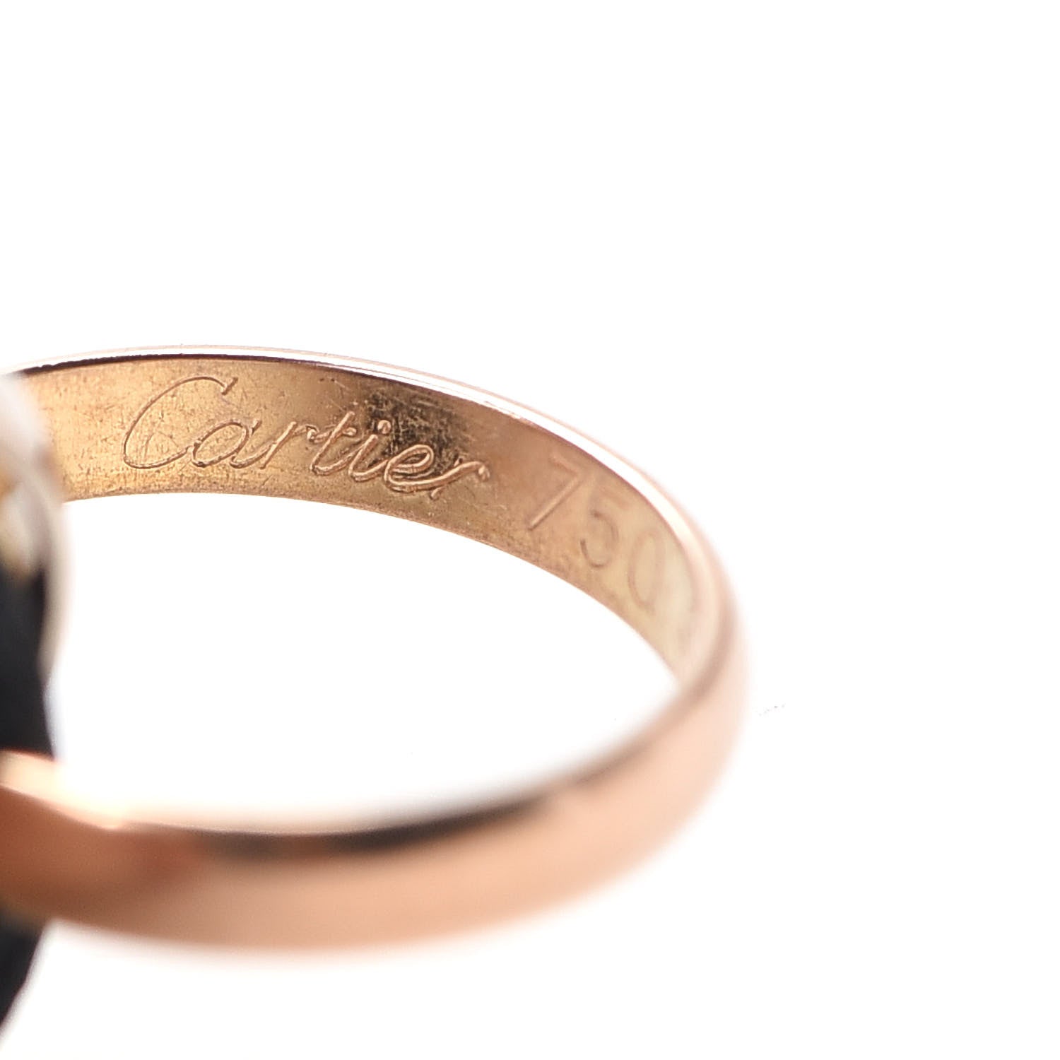 Cartier 18K Pink Yellow White Gold Trinity Adjustable Cord Bracelet Black 4 of 7