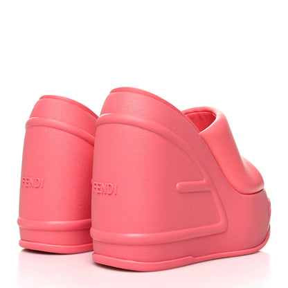 Fendi Nappa Fashion Show Platform 140mm Slide Sandals 37 Pink Dalia 4 of 8