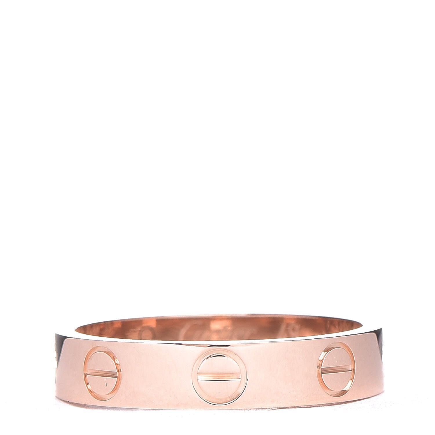 Cartier 18K Pink Gold 3.5mm LOVE Wedding Band Ring 49 4.75 1 of 5