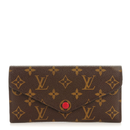 Louis Vuitton Monogram Josephine Wallet Red 1 of 8