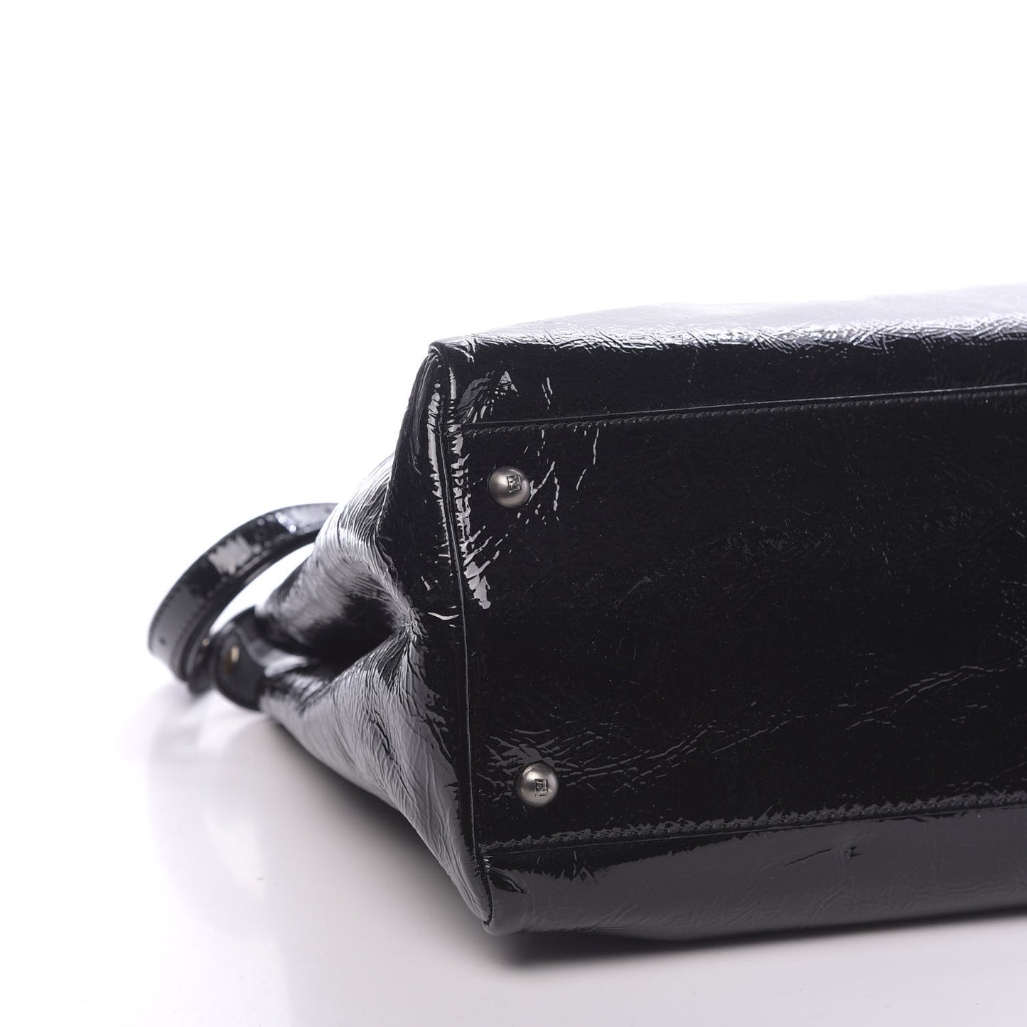 Patent Large Peekaboo Iconic Satchel Black
