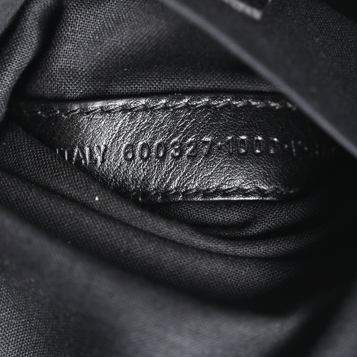 Nappa Calfskin Quilted Touch B Bucket Bag Black