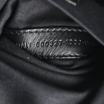 Balenciaga Nappa Calfskin Quilted Touch B Bucket Bag Black 7 of 10