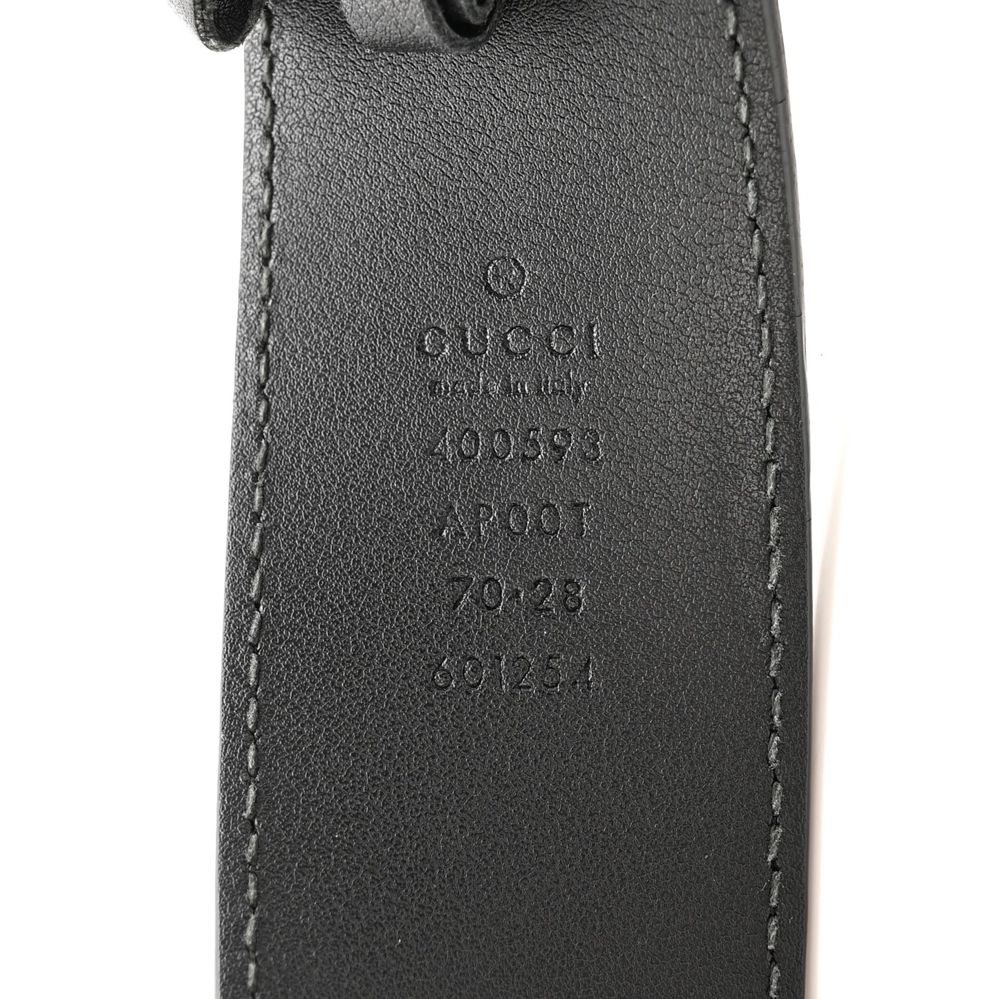 Calfskin Double G 40mm Belt 70 28 Black