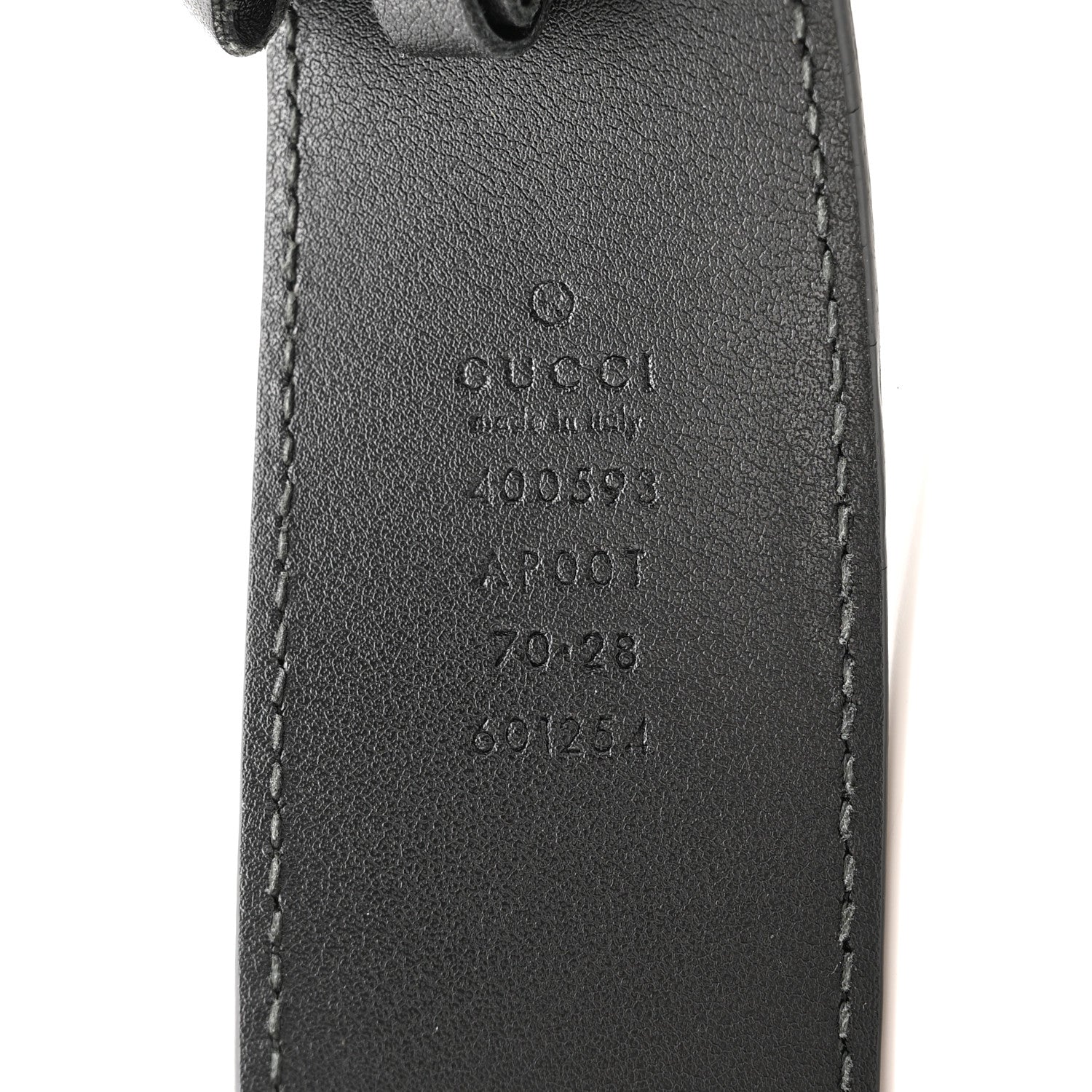 Gucci Calfskin Double G 40mm Belt 70 28 Black 2 of 8