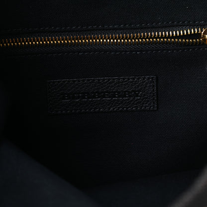 Burberry Canvas Mega Check Small Brookdale Backpack Black 7 of 9