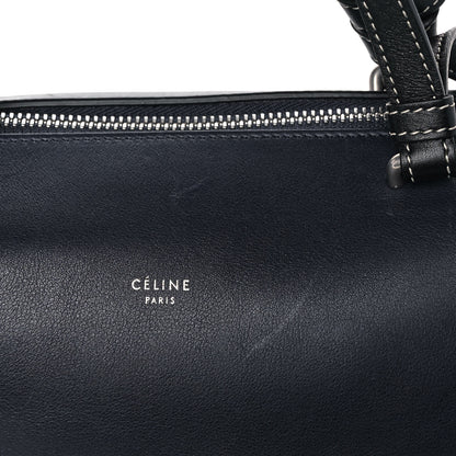 Celine Lambskin Small Soft Cube Satchel Navy 12 of 13