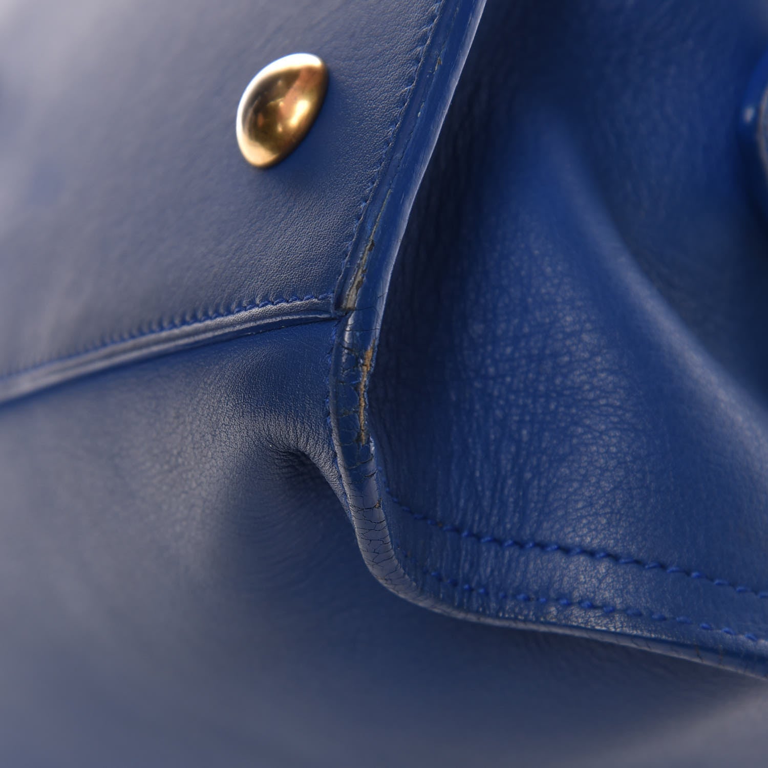 Saint Laurent Calfskin Small Classic Y Cabas Royal Blue 13 of 16
