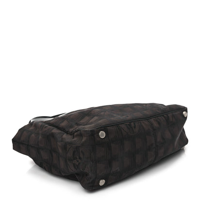 Chanel Nylon Large Travel Tote Brown 4 of 11