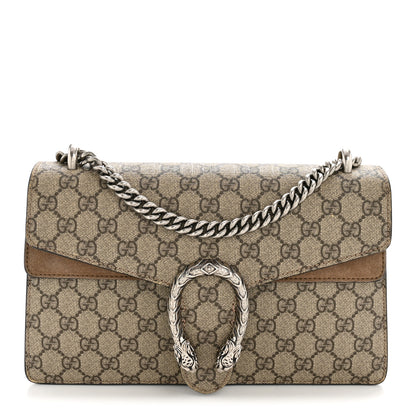 Gucci GG Supreme Monogram Small Dionysus Shoulder Bag Taupe 1 of 12