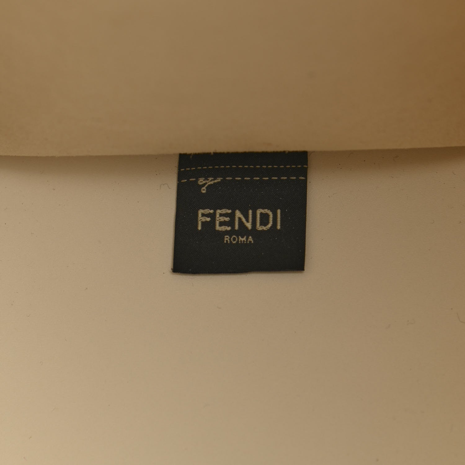 Fendi Vitello King Ceylon Plexiglass Woven Logo Debossed Medium Fendi Sunshine Shopper Tote White Ice 9 of 10