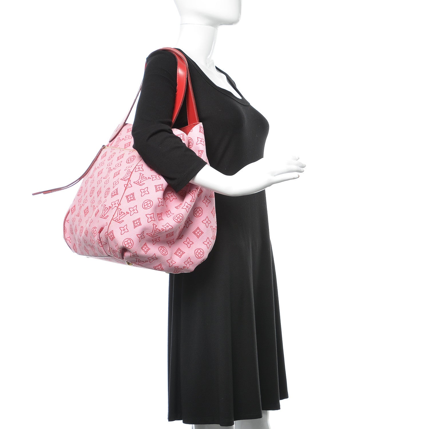 Louis Vuitton Canvas Cabas Ipanema PM Pink 3 of 40