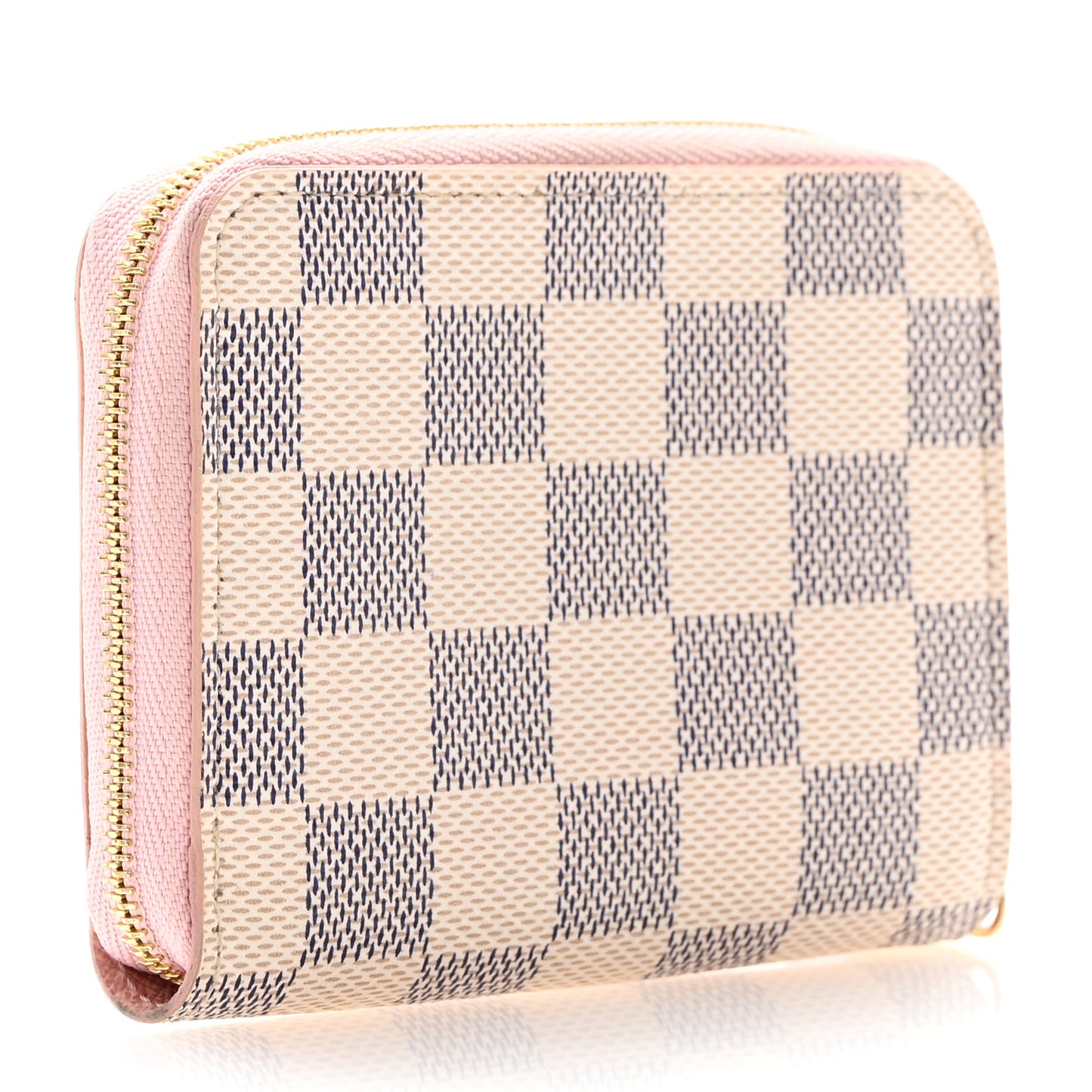 Damier Azur Zippy Coin Purse Rose Ballerine