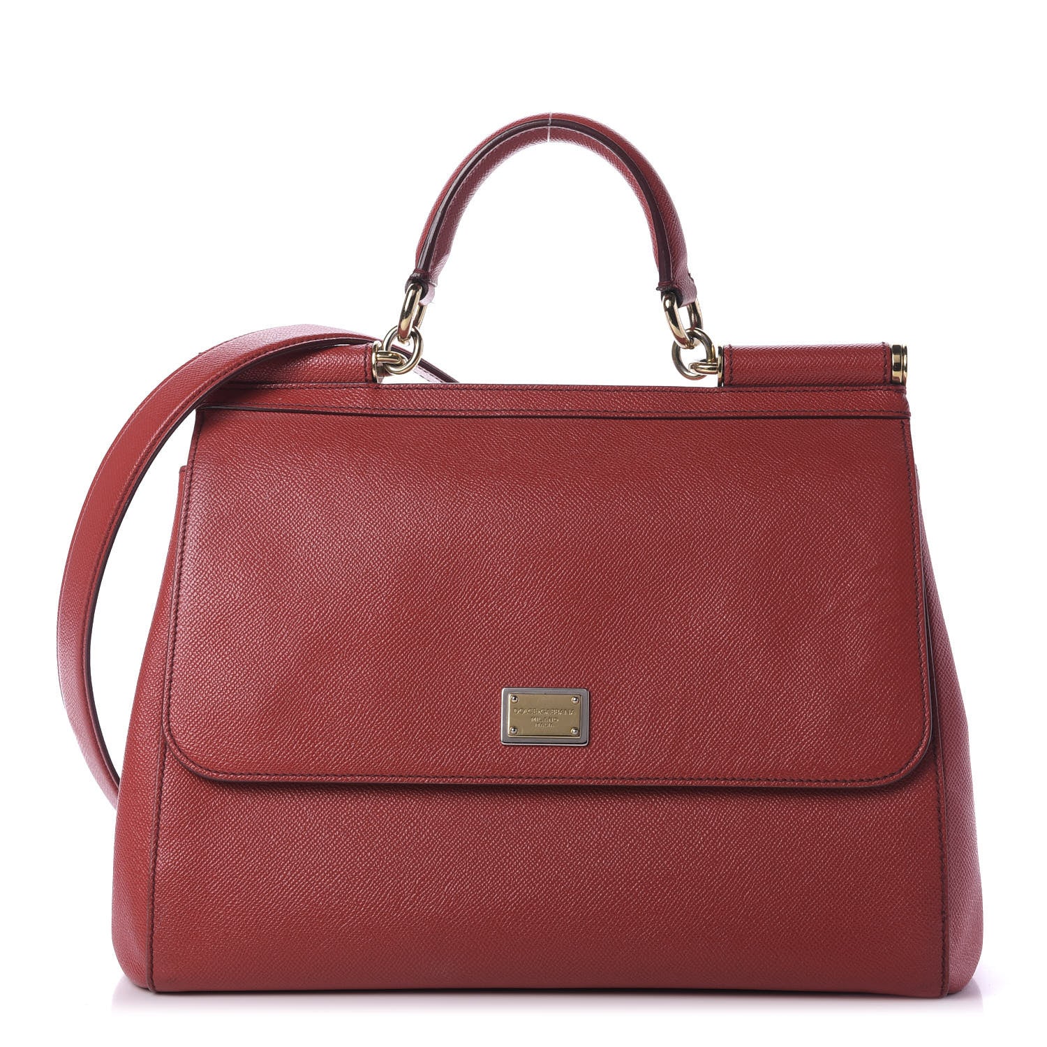 Dolce & Gabbana Dauphine Large Miss Sicily Satchel Rosso 1 of 8