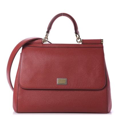 Dolce & Gabbana Dauphine Large Miss Sicily Satchel Rosso 1 of 8