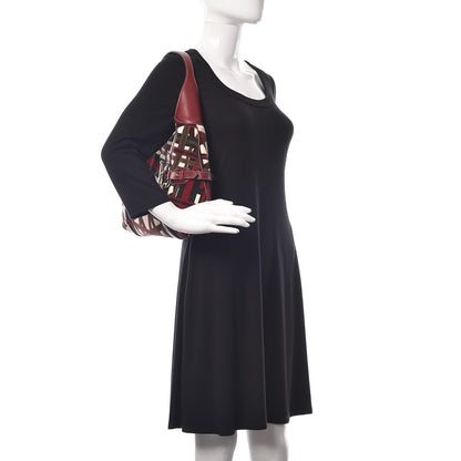 Gucci Velvet Large Horsebit 85th Anniversary Hobo Bordeaux Black 2 of 11