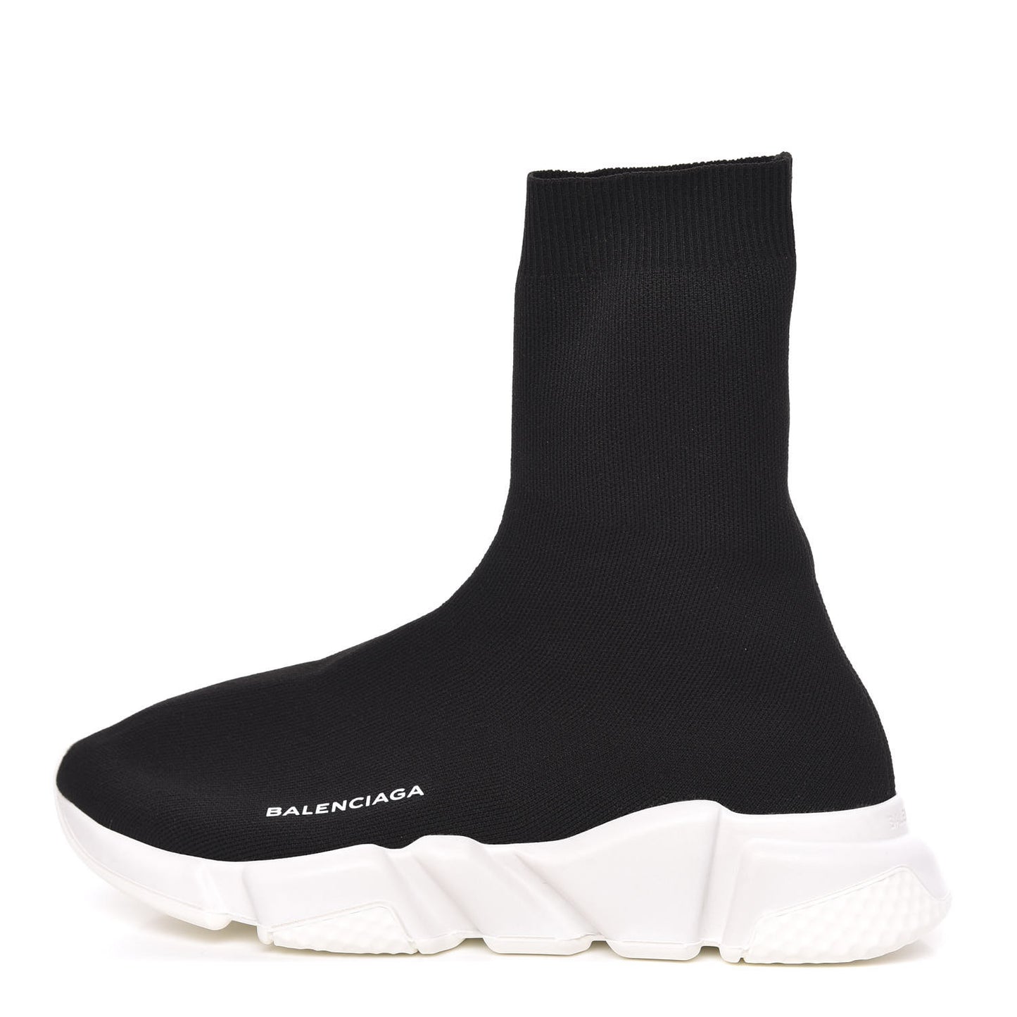 Neoprene Knit Mens Speed Sock Sneakers 39 Black White