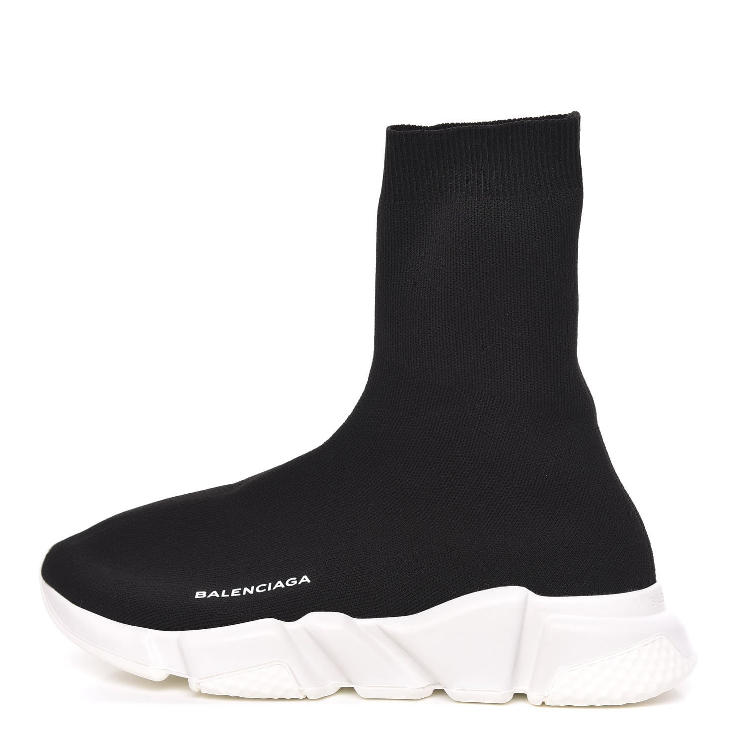 Balenciaga Neoprene Knit Mens Speed Sock Sneakers 39 Black White 1 of 7