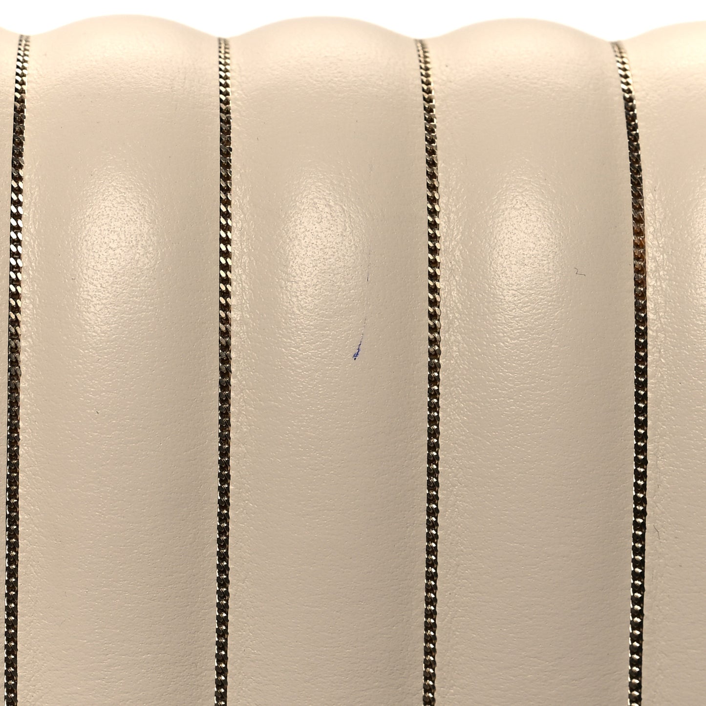 Nappa Vertical Quilted Ginny Shoulder Bag White