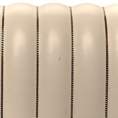 Salvatore Ferragamo Nappa Vertical Quilted Ginny Shoulder Bag White 11 of 12