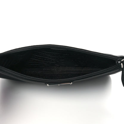 Prada Re-Nylon Saffiano Pouch Wristlet Black 5 of 8