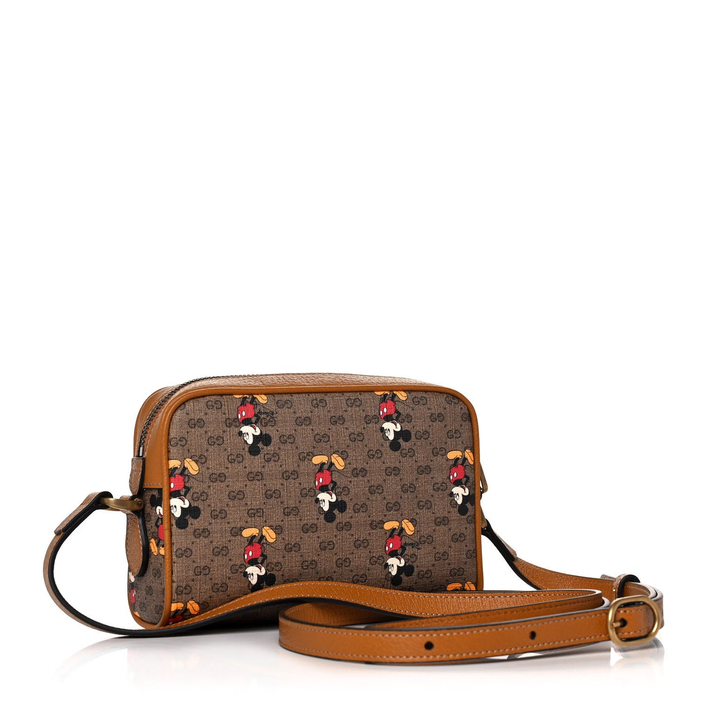 X DISNEY Mini Vintage GG Supreme Monogram Mickey Mouse Shoulder Bag Beige Vintage Sun Oil