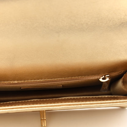 Chanel Metallic Calfskin Cocallover Flap Gold 7 of 9