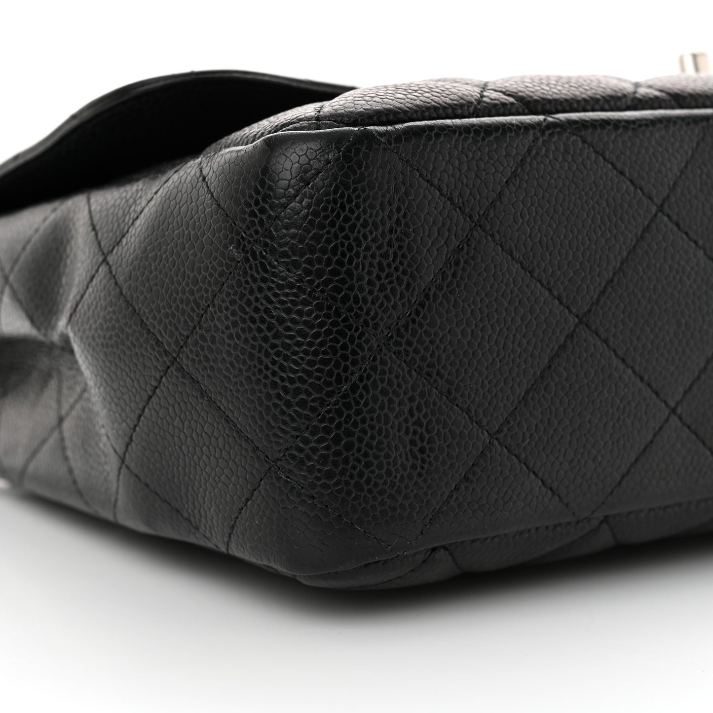 Caviar Quilted Jumbo Single Flap Black