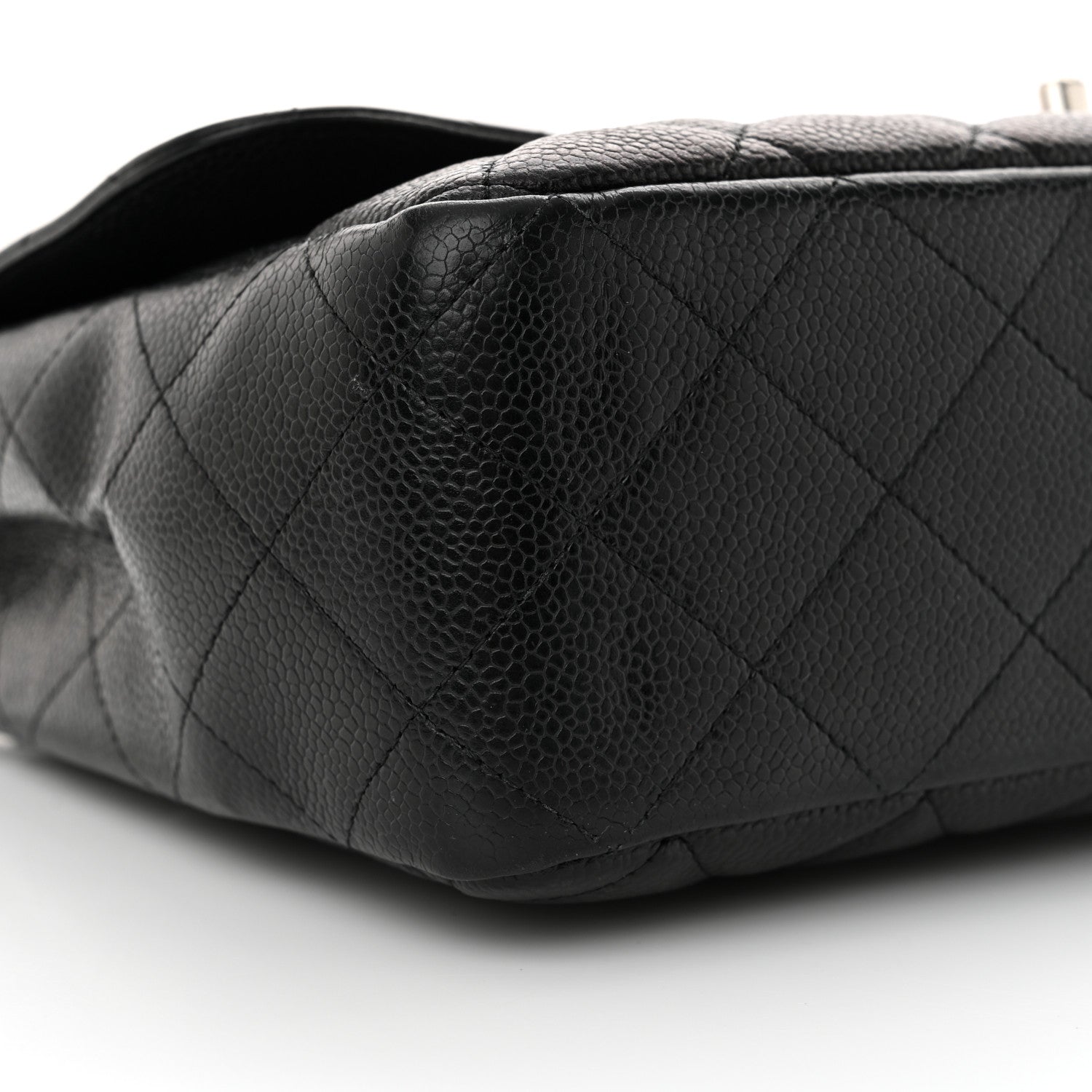 Chanel Caviar Quilted Jumbo Single Flap Black 9 of 14