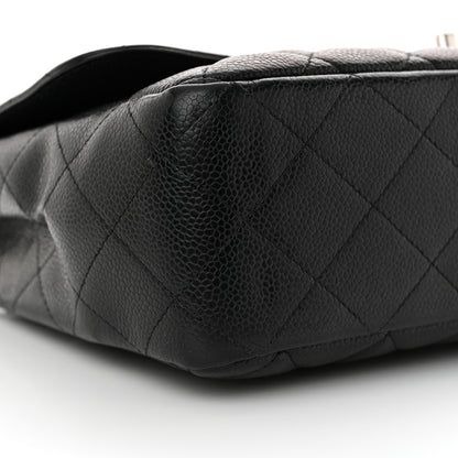 Chanel Caviar Quilted Jumbo Single Flap Black 9 of 14