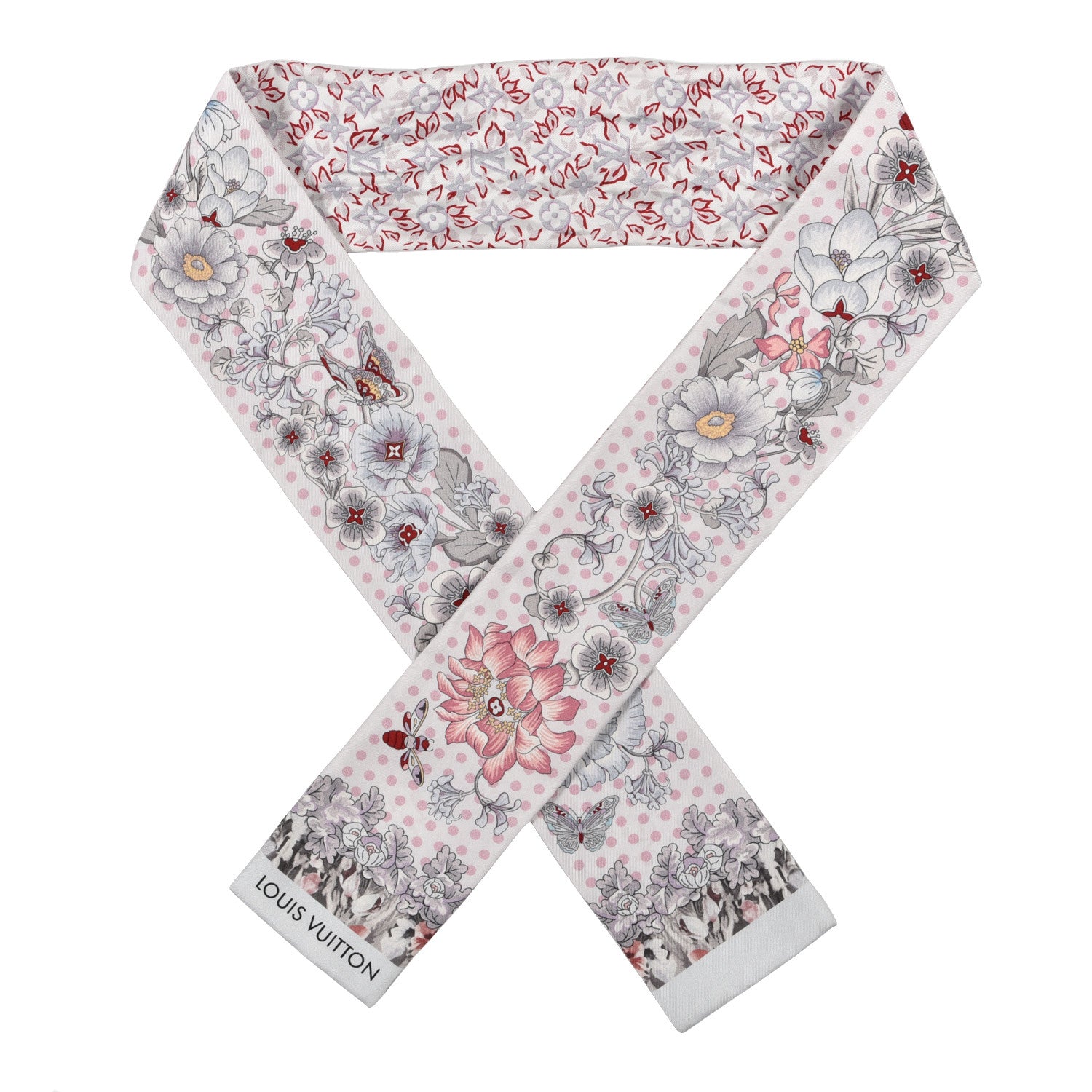 Louis Vuitton Silk Louis In The Garden Bandeau White 1 of 3