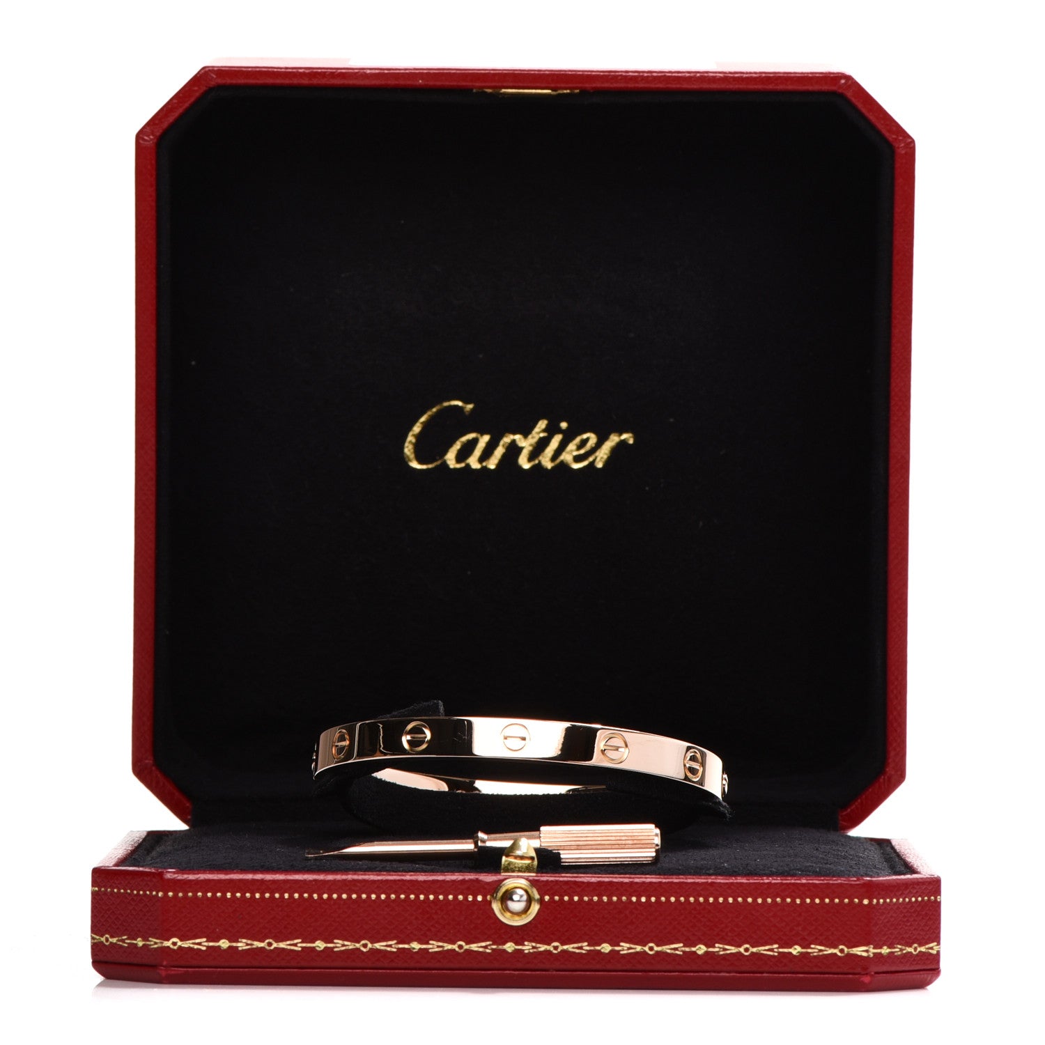 Cartier 18K Pink Gold LOVE Bracelet 17 7 of 7
