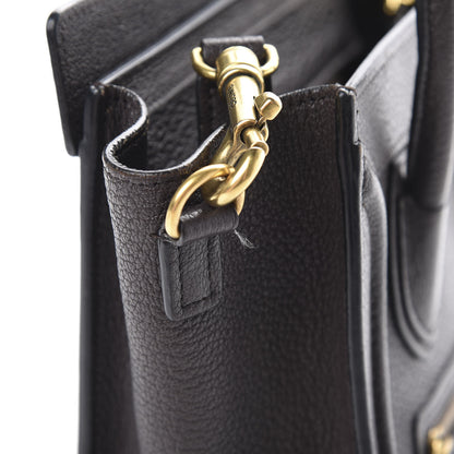Celine Drummed Calfskin Nano Luggage Brown 19 of 20