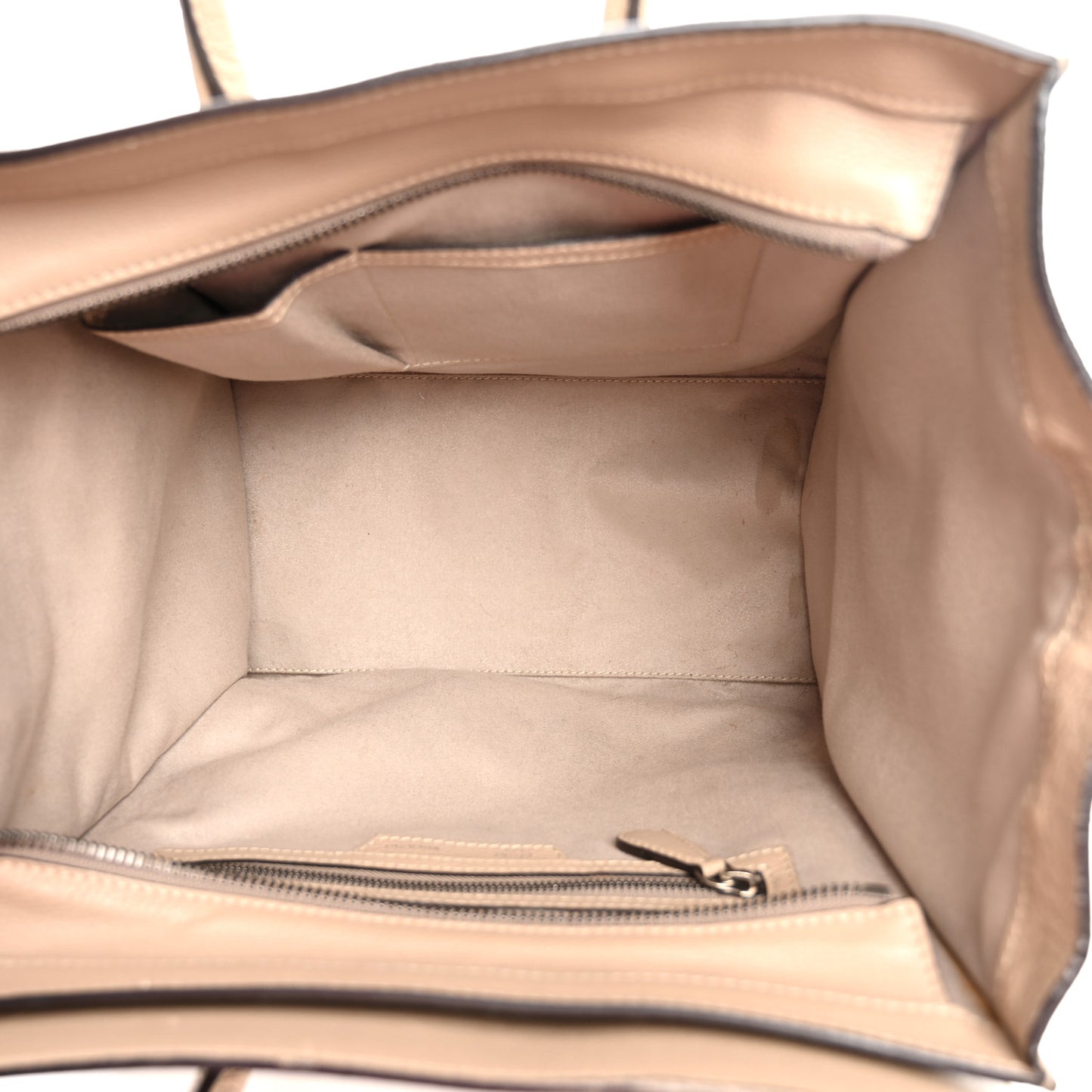 Drummed Calfskin Mini Luggage Dune