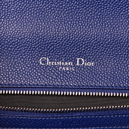 Christian Dior Grained Calfskin Small Diorama Flap Bag Bleu De Minuit 6 of 13