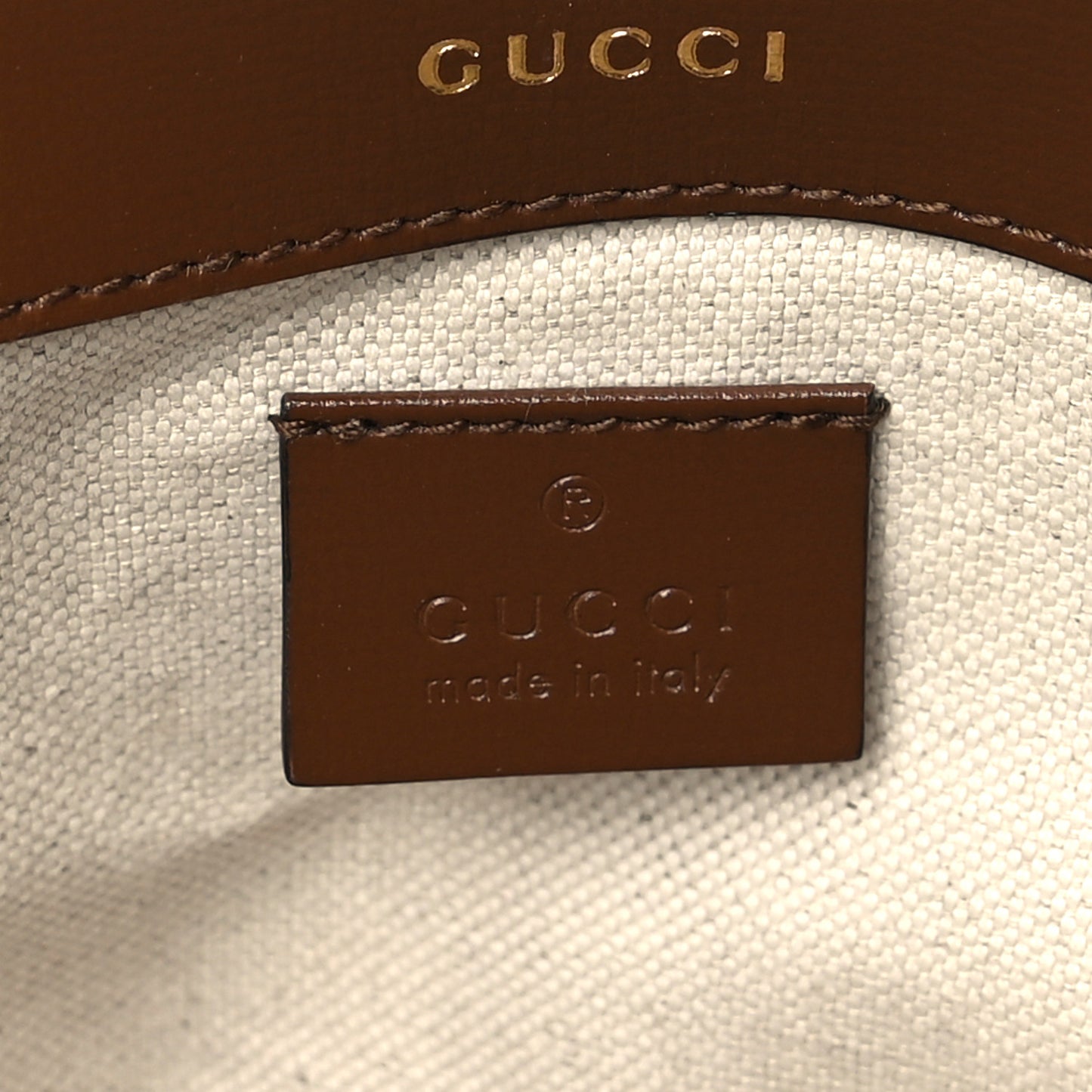 GG Supreme Monogram Web Mini Horsebit 1955 Shoulder Bag Beige Brown Sugar