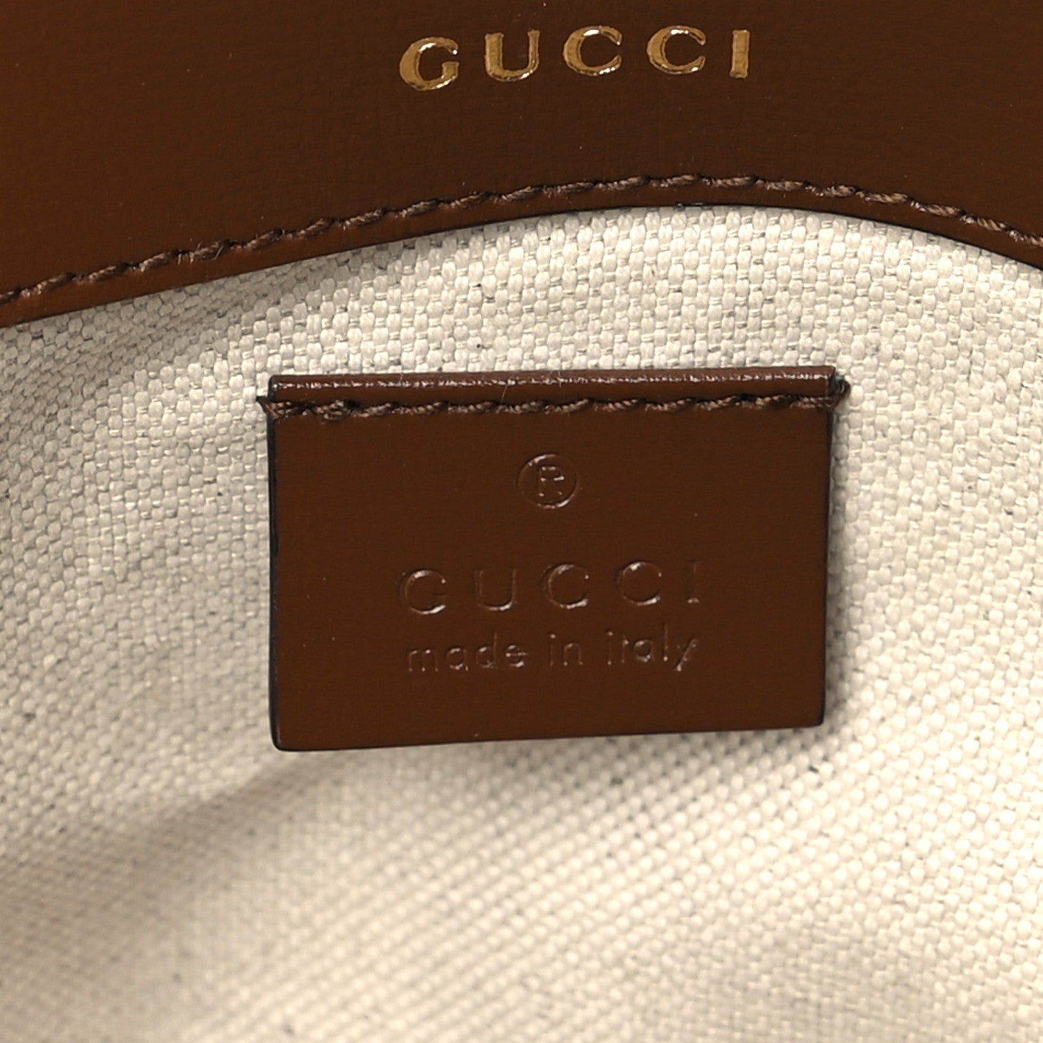 Gucci GG Supreme Monogram Web Mini Horsebit 1955 Shoulder Bag Beige Brown Sugar 6 of 9