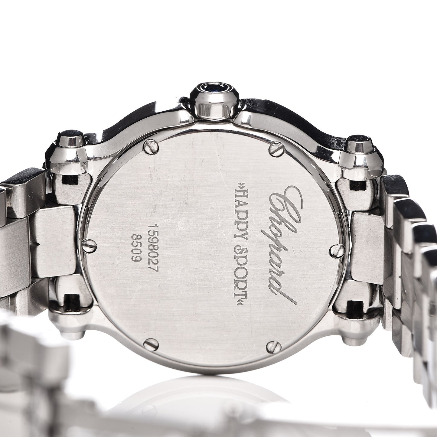 Stainless Steel 5 Diamond 30mm Happy Sport Quartz Watch