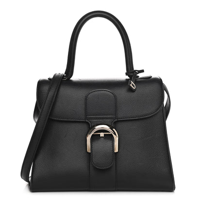 Delvaux Grained Calfskin PM Brillant Satchel Black 1 of 12