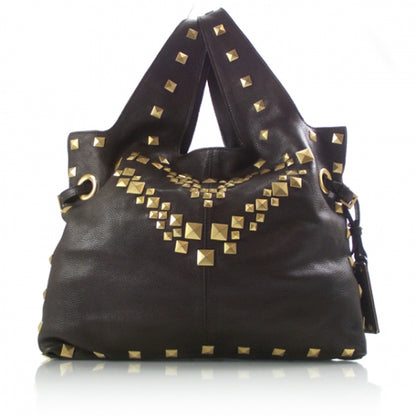 Givenchy Leather Studded George V Bag Brown 1 of 10