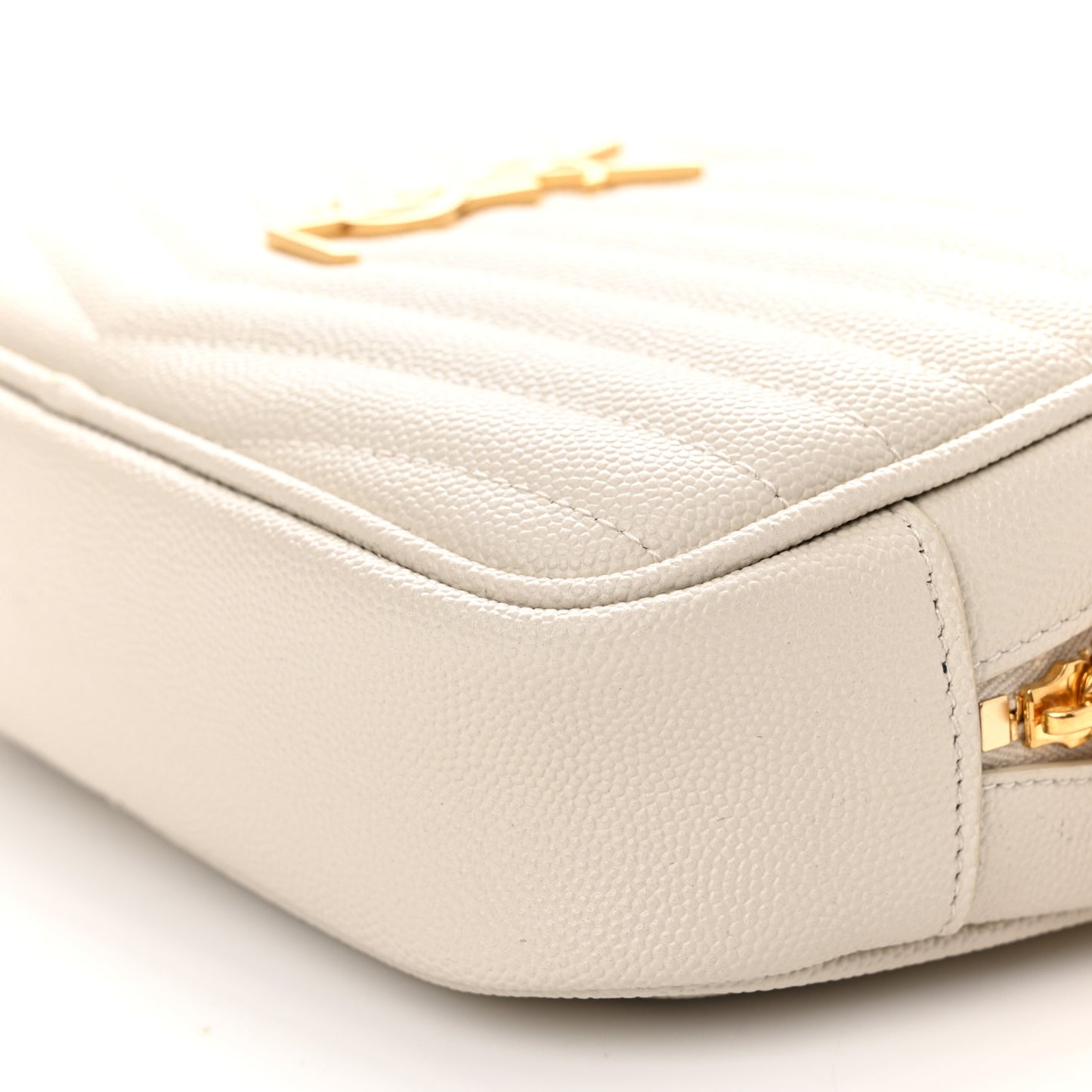 Grain De Poudre Matelasse Monogram Mini Lou Camera Bag Crema Soft