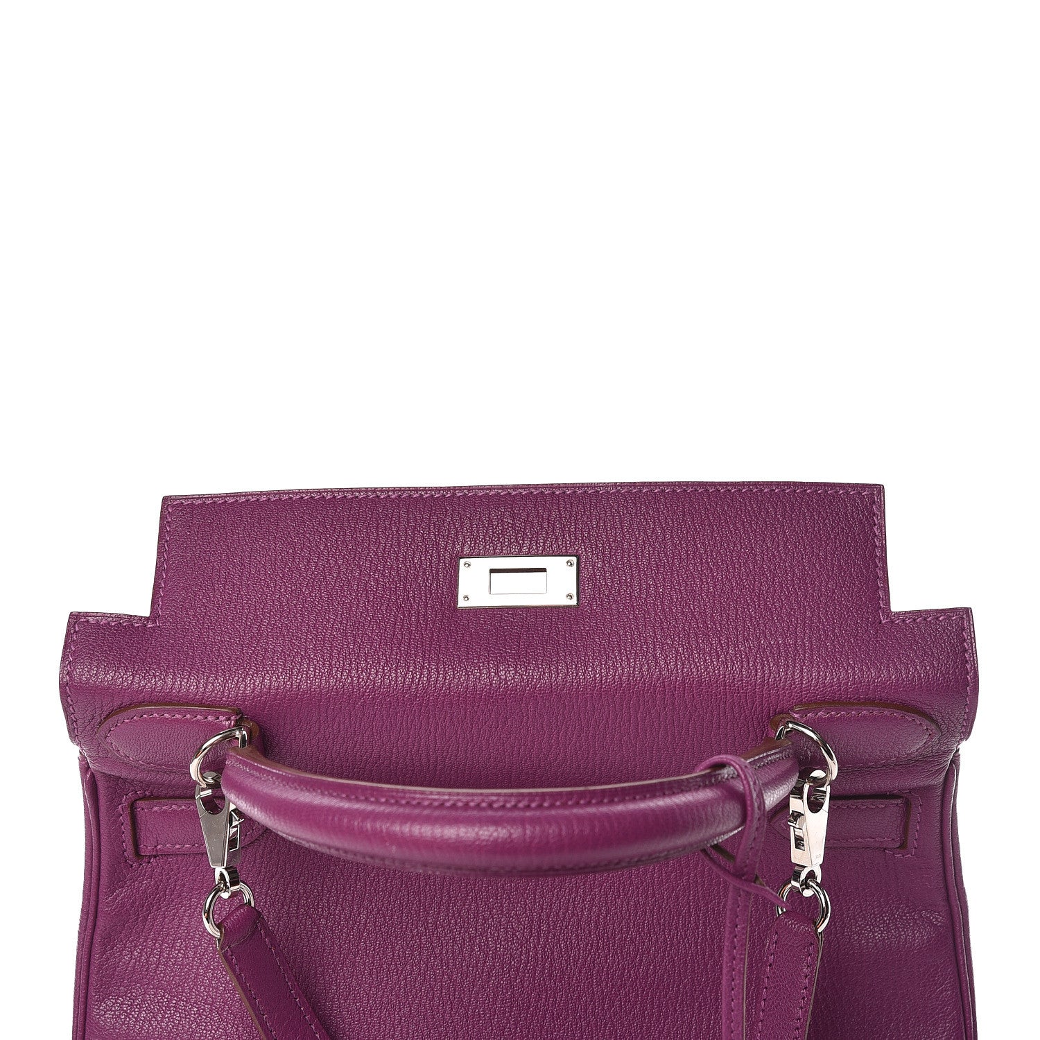 Hermes Chevre Mysore Horseshoe Kelly Retourne 28 Anemone Iris 22 of 42