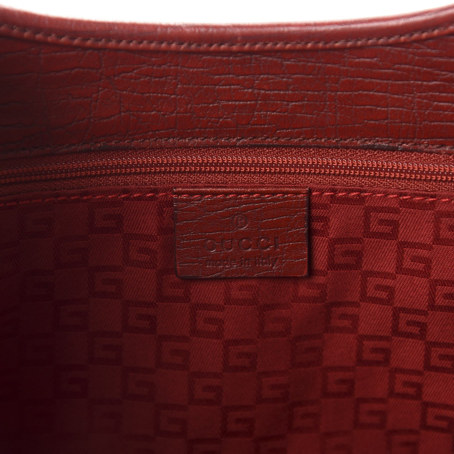 Gucci Calfskin Small Bardot Bag Red 7 of 9