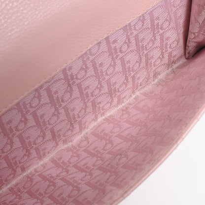 Christian Dior Leather Stitched Lady Cannage Wallet Pink 5 of 7